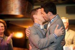 gay men marriage kissing