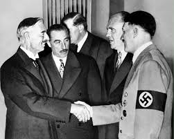 British Prime Minister Neville Chanberlain and Hilter